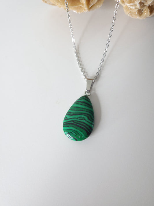 Collier Pierre Malachite