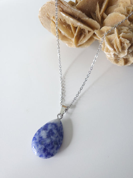 Collier Pierre Sodalite