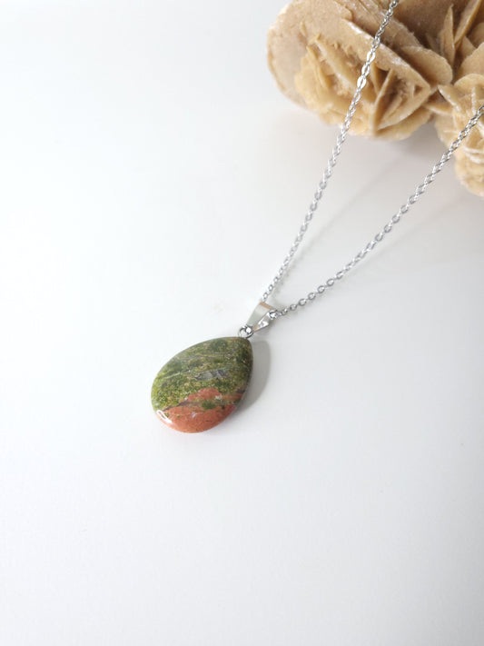 Collier Pierre Unakite