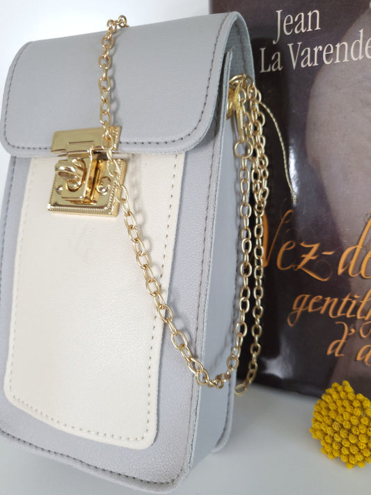 Pochette Agathe grise