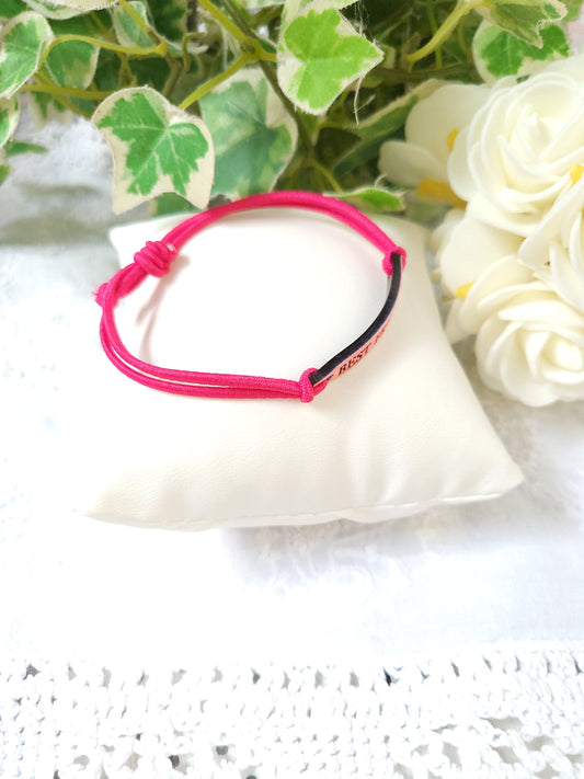 Bracelet Meilleurs Amis Rose Bonbon