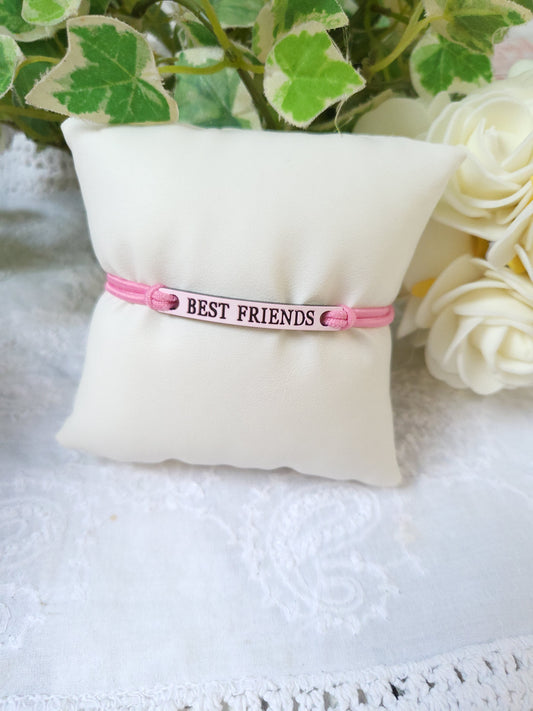 Bracelet Meilleurs Amis Rose