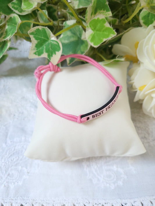 Bracelet Meilleurs Amis Rose