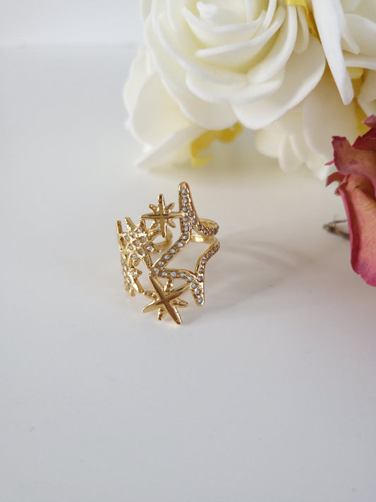 Bague Stars doré