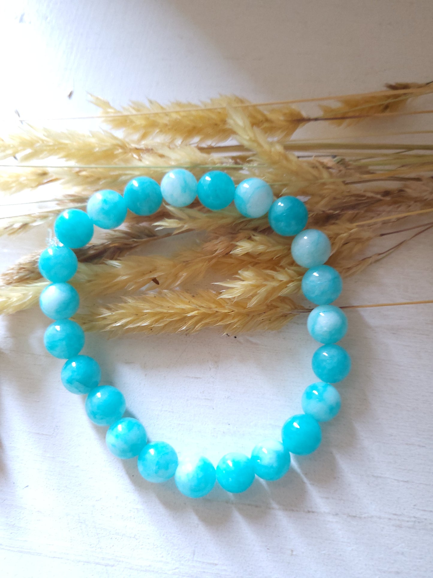 Bracelet perles naturelles L'Amazonite