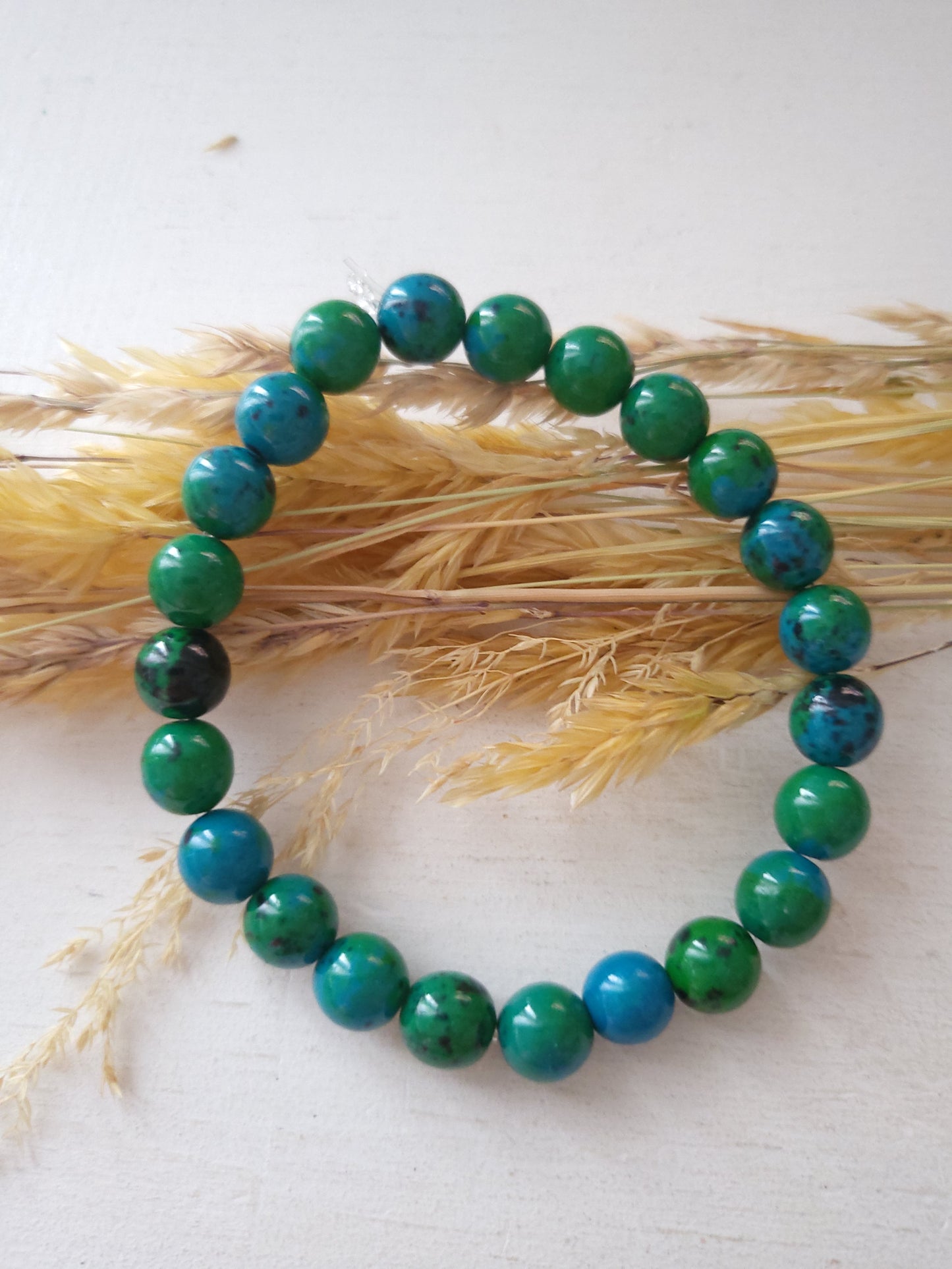 Bracelet en pierres naturelles Chrysocolla