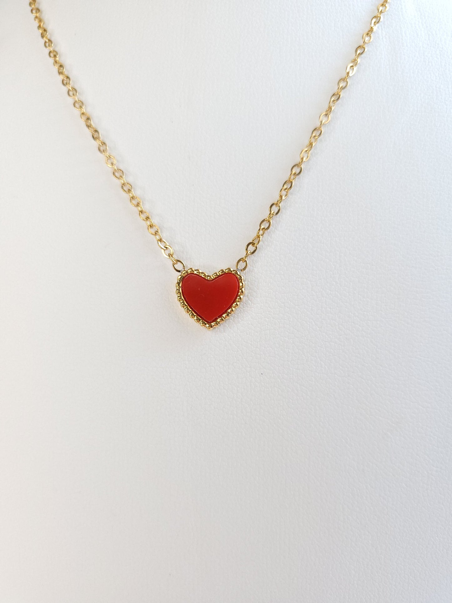 Collier Coeur Rouge